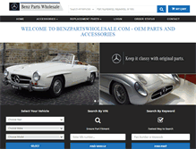 Tablet Screenshot of benzpartswholesale.com